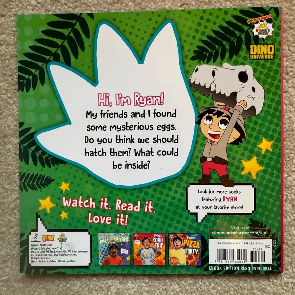 Ryan's Dinosaur Egg-Venture Book Set
